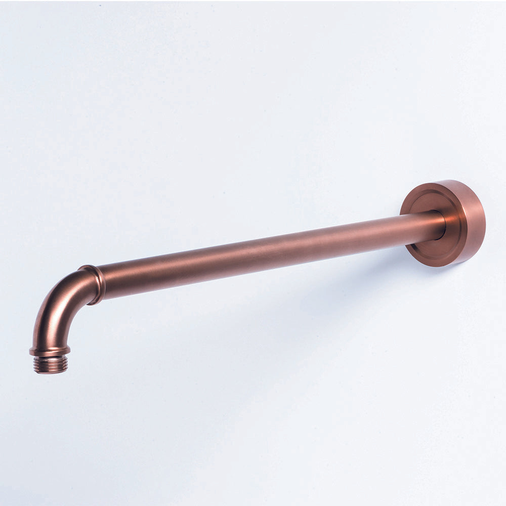 Tubico Volga braccio doccia da 40 cm in acciaio inox 316L rame Made in Italy T84236C