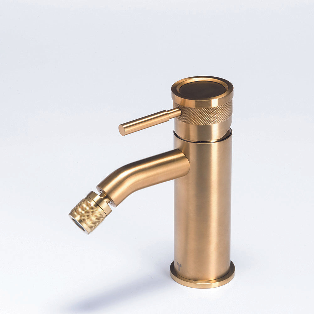 Tubico Volga Miscelatore per bidet in acciaio inox 316L oro Made in Italy T84274G