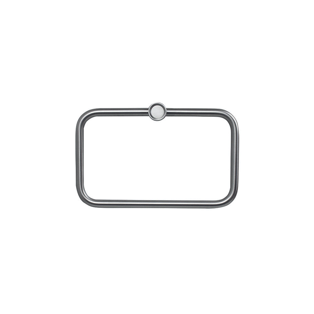 Tubico Volga porta salvietta ad anello in acciaio inox 316L satinato Made in Italy T85008S