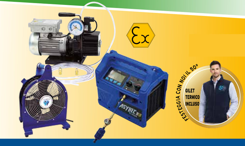 Wigam KIT-50 R290-START unità di recupero, pompa per vuoto e ventilatore ATEX 01013023