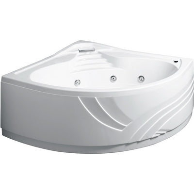 Dianflex VASCA ANGOLARE CON IDROMASSAGGIO E PANNELLO MOD. CIPRO  cm. 140 x 140 - 101-75141