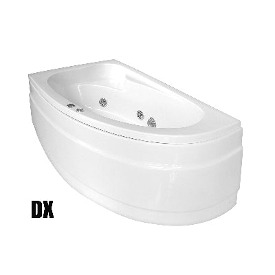 Dianflex VASCA CON IDROMASSAGGIO ANGOLARE MODELLO ZAIRA CON PANNELLO Versione dx - 101-76160-DX