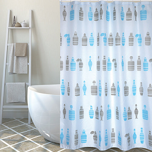 Dianflex TENDA PER DOCCIA IN TESSUTO POLIESTERE MOSHI  cm 180x200 Blu - 102-ST73-180