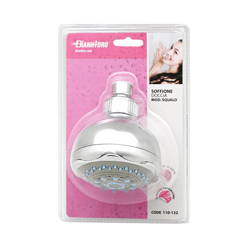 Dianflex SOFFIONE DOCCIA SQUALO CON SNODO ZAMA Cromo - Diam. 80 mm - 110-132