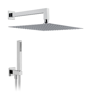 Dianflex KIT SOFFIONE DOCCIA QUADRO     L. 250x250 - Braccio L. 350 mm - 110-VQH2-2535