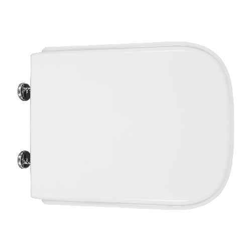 Dianflex SEDILE WC NERO CERAMICA VASO ALISEO FORMA 8   Bianco Cerniere C espansione - 111-22NAL-66
