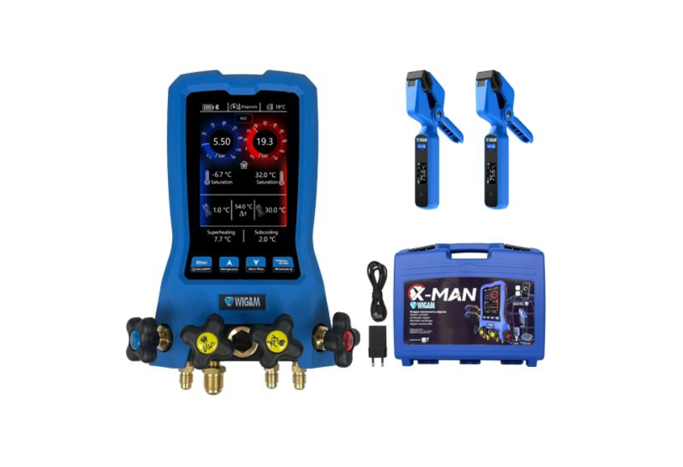 Wigam - Gruppo manometrico digitale 4 vie X-MAN-120 - 04080018011