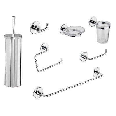 Dianflex SET ACCESSORI BAGNO WIND BIADESIVO + VITE     Cromo - 122-WC67-100