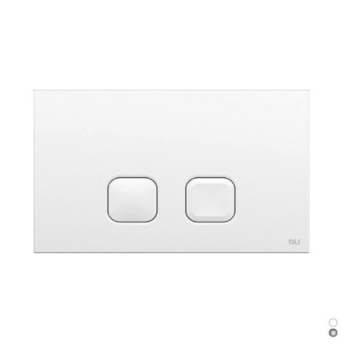 Dianflex PLACCA PLAIN DUAL DOPPIO SCARICO     Bianca 070826 - 132-V7082-B