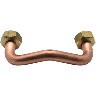 Dianflex TUBO RAME CON 2 CALOTTE PER GALLEGGIANTE      L. 7,5 cm (centro foro) - 134-0314