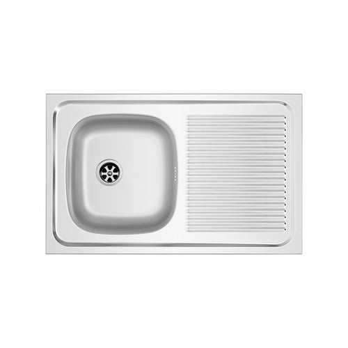 Apell LAVELLO APPOGGIO IN ACCIAIO INOX MOD. LA02 CM 80x50     cm. 80 gocciolatoio sx - 140-1782-SX