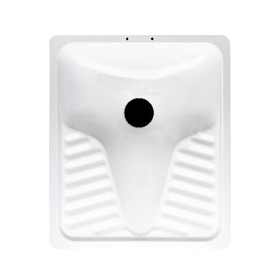 Dianflex VASO ALLA TURCA IN ACCIAIO PORCELLANATO 55x65x15 - 150-600