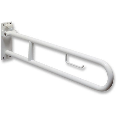 Dianflex BARRA DI SOSTEGNO RIBALTABILE CON PORTACARTA IGIENICA cm. 85 Acciaio Inox - 151-3401-AC