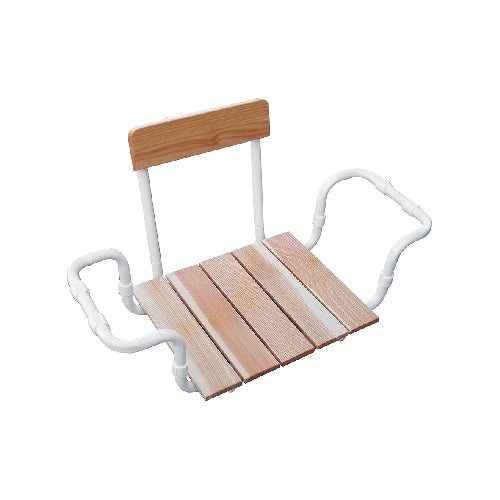 Dianflex SEDILE PER VASCA REGOLABILE LARICE CON SCHIENALE TELAIO BIANCO         Larice - Bianco - 151-4162
