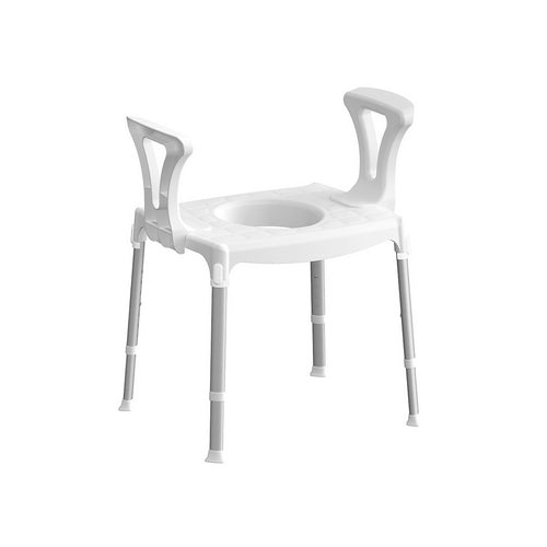 Dianflex SEDIA COMODA CON BRACCIOLI     Bianco - 151-4180