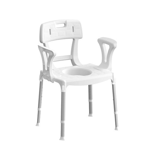 Dianflex SEDIA COMODA CON BRACCIOLI E SCHIENALE        Bianco - 151-4181
