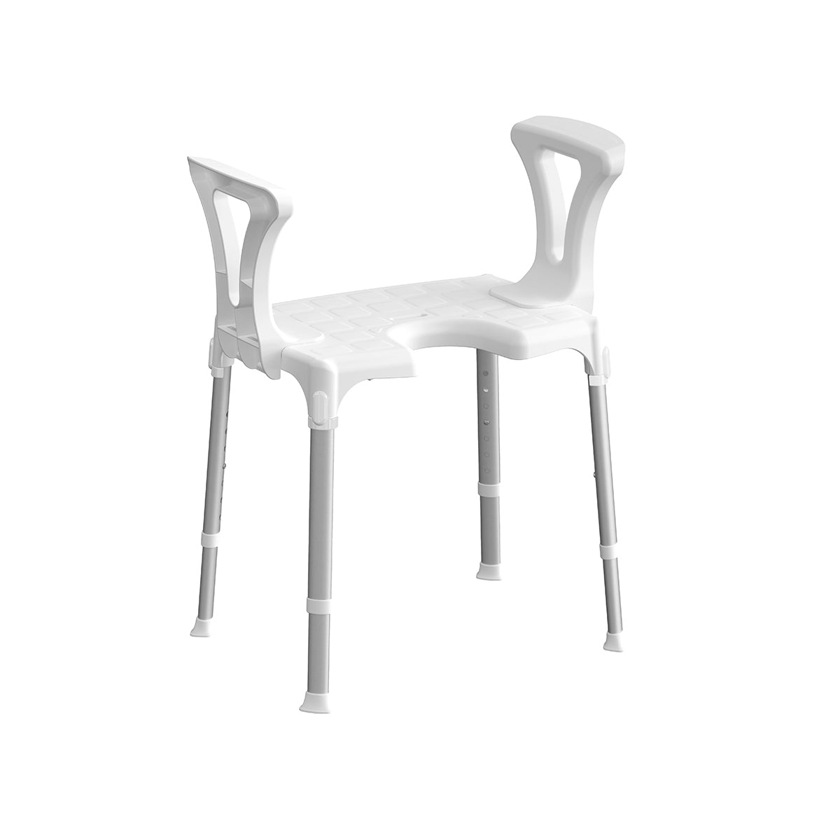Dianflex SEDIA DA DOCCIA CON APERTURA E BRACCIOLI      Bianco - 151-4182