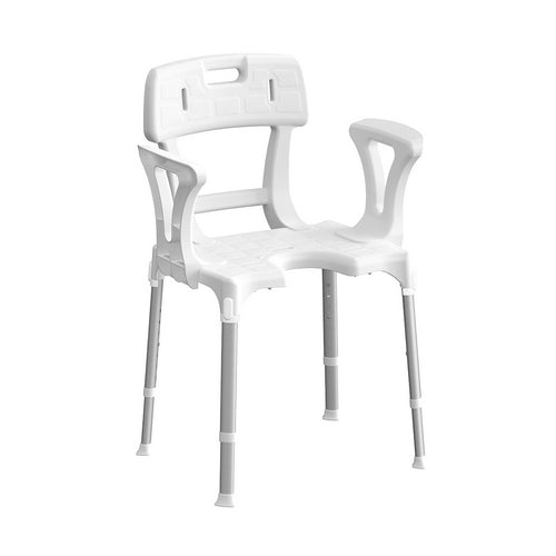 Dianflex SEDIA DA DOCCIA CON APERTURA BRACCIOLI E SCHIENALE      Bianco - 151-4183