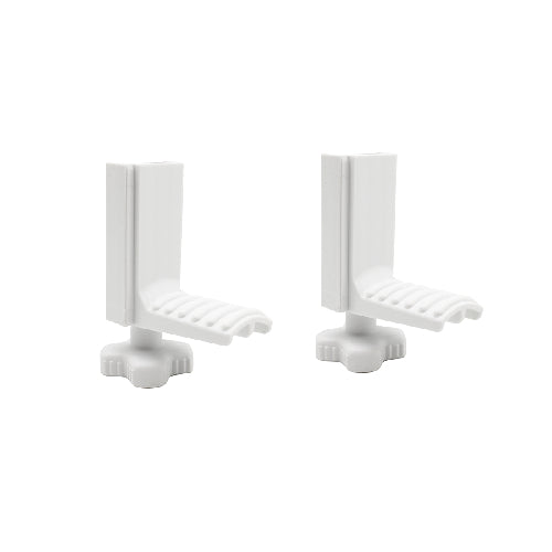 Dianflex KIT 2 STAFFE E 2 VITI PER BLOCCAGGIO CIAMBELLA  Bianco - 151-8012