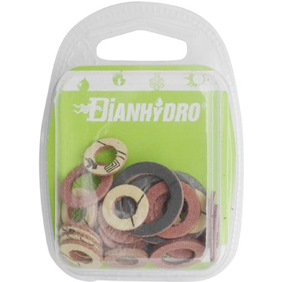 Dianflex GUARNIZIONI PER SANITARI 'KLINGER' ROSSE MM2 BLISTER    pz.10x(3/8 - 1/2) + 5pz x(3/4) - 200-M1025YK-C01