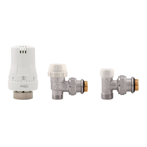 Dianflex KIT VALVOLE TERMOSTATICHE AD ANGOLO MASCHIO   3/8' - 433-1409M-03