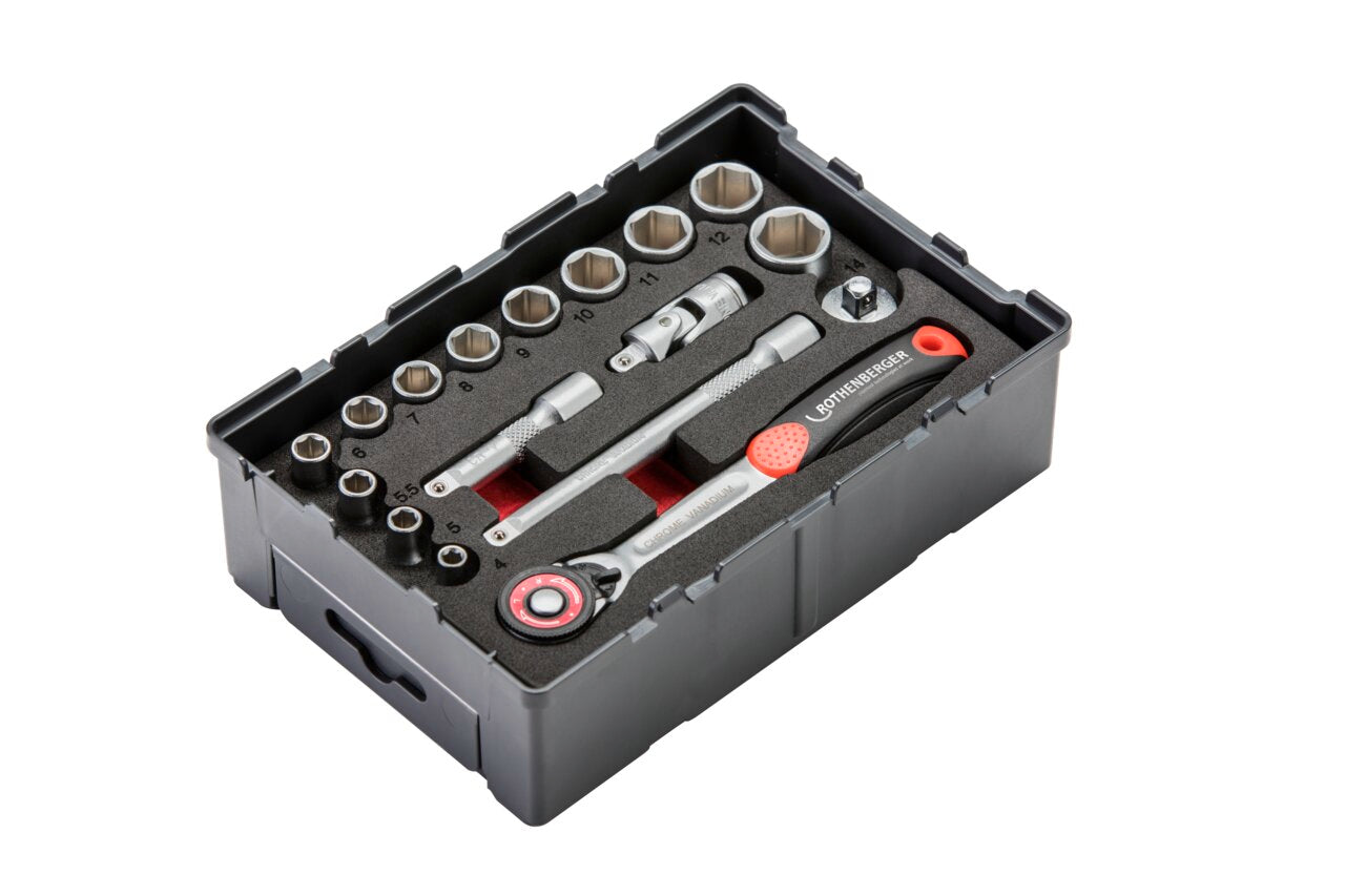 Rothenberger Set chiavi esagonali 1/4', ROBOX, 17 pz - 1000002180