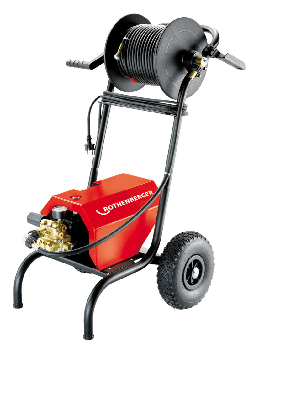 Rothenberger Apparecchio per la pulizia ad alta pressione HD 13/100 230V + tubo guida, 13l/100bar - 76020