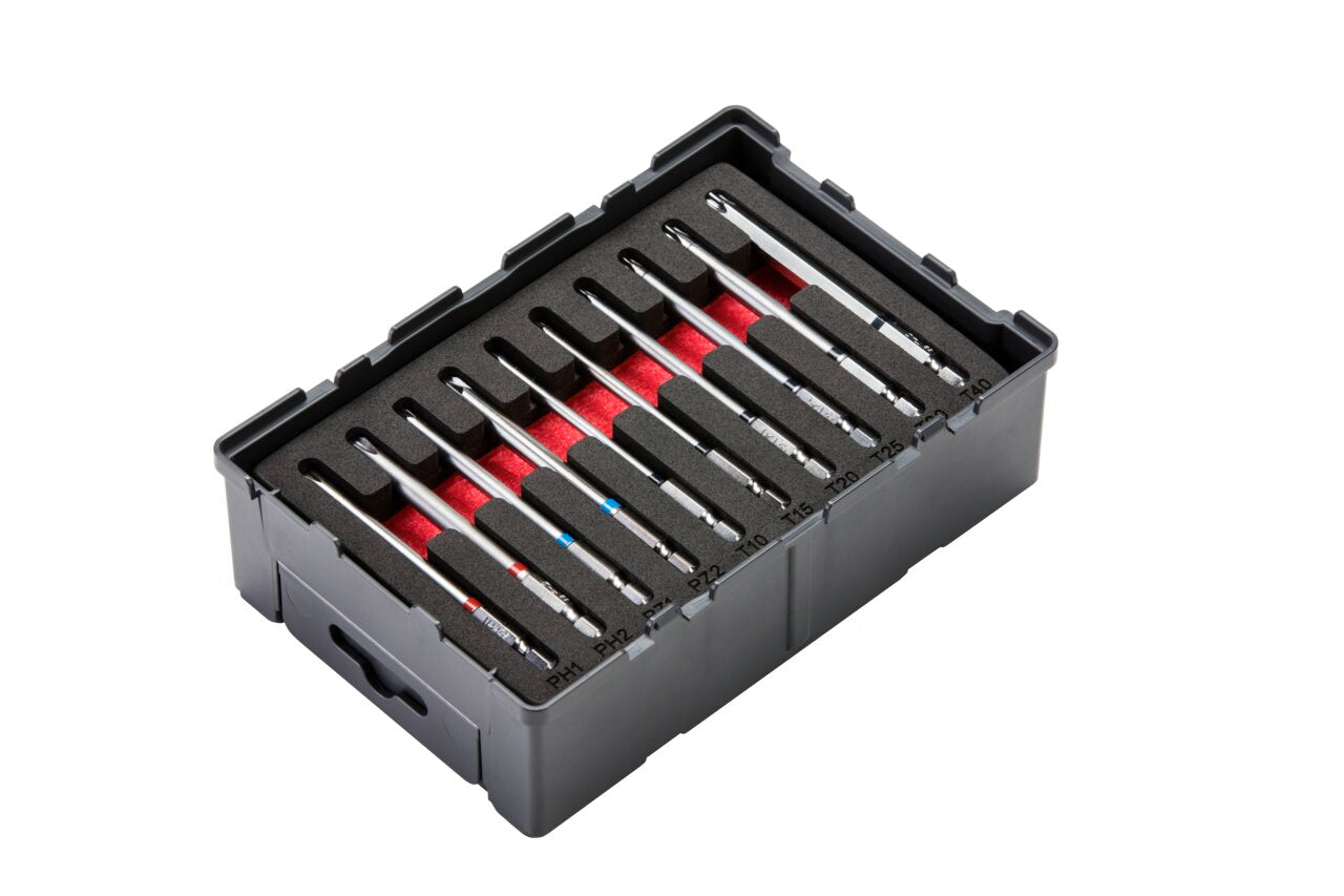 Rothenberger Set chiavi esagonali con codifica cromatica 1/4', 90 mm, in ROBOX, 10 pz - 1000002182
