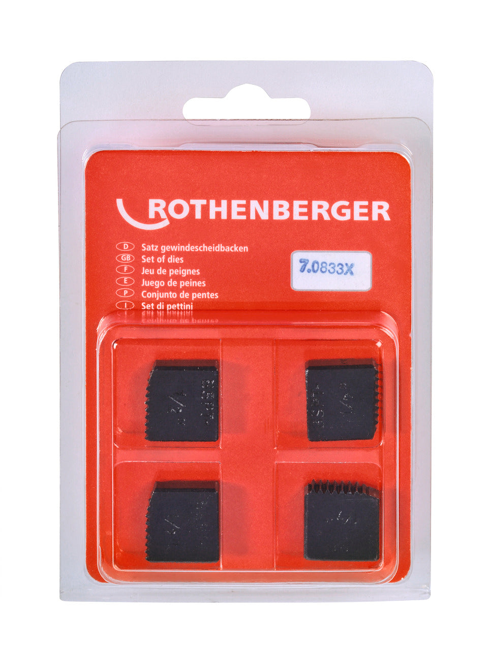Rothenberger Testine per filettare, BSPT R 1/2' - 070833X