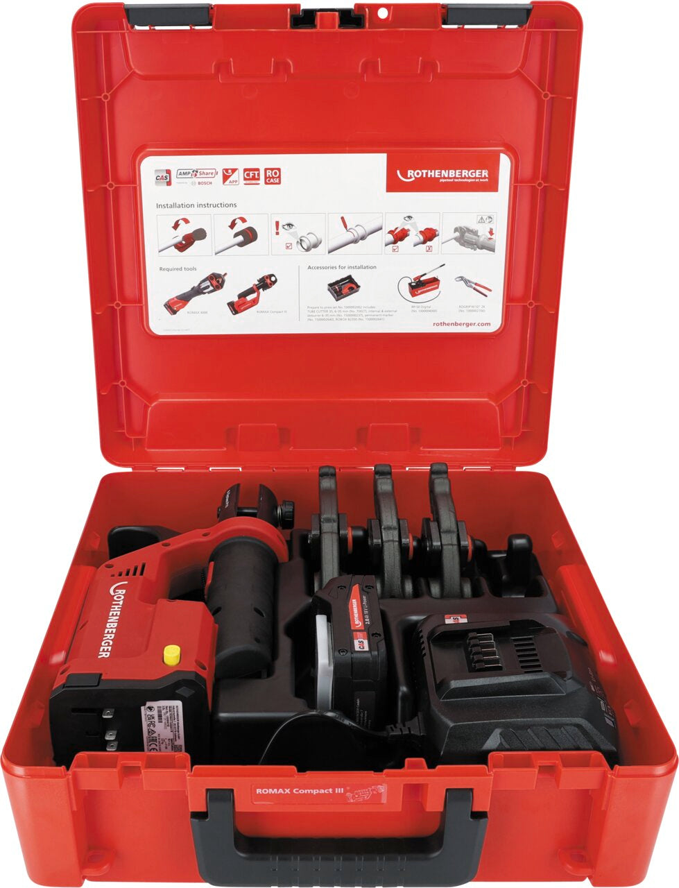 Rothenberger ROMAX COMPACT III Set U16-20-25, 2Ah, EU, CAS - 1000004281