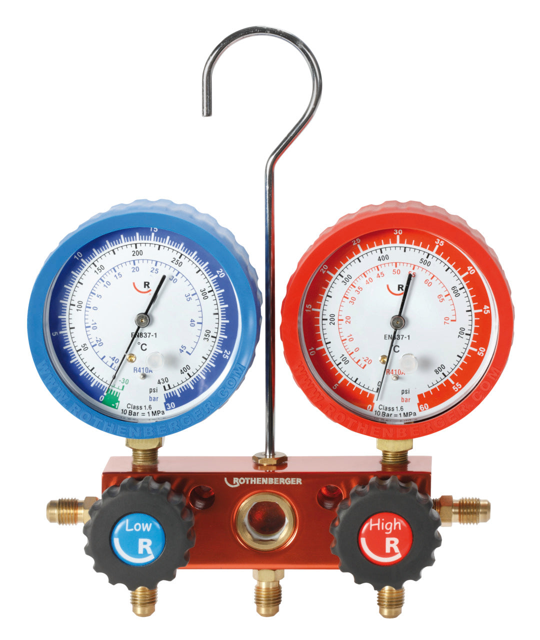 Rothenberger Manometro analogico a 2 vie, per R22-R407C - 170501