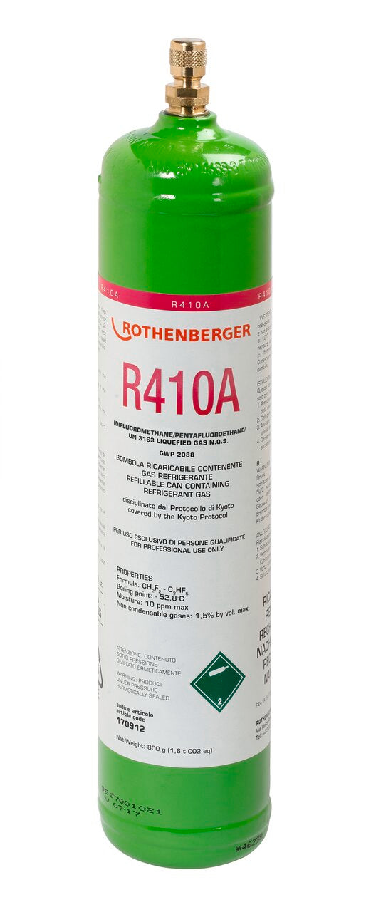 Rothenberger Gas refrigerante R410A, 1 Lt, 40 bar - 170912