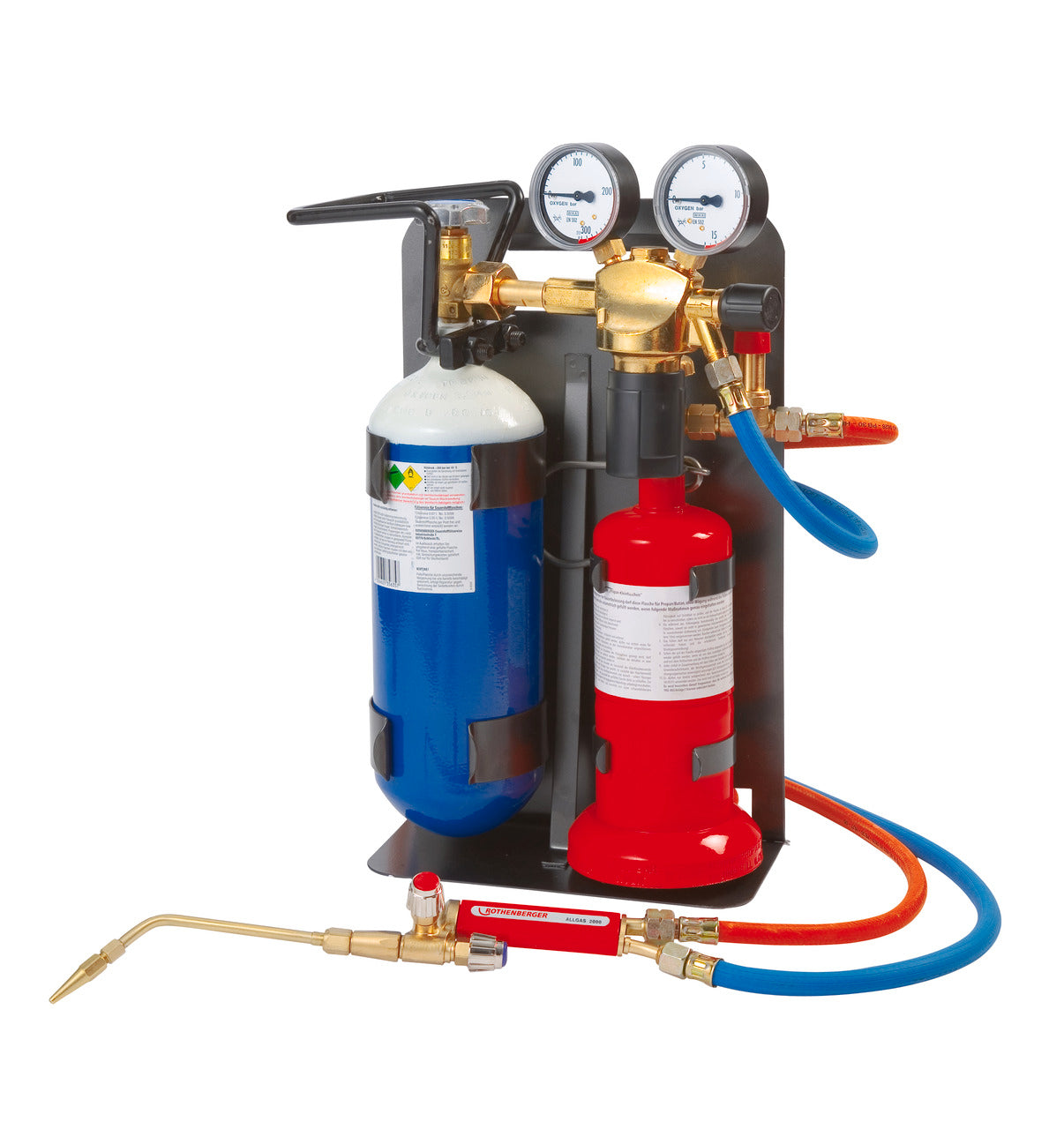 Rothenberger ALLGAS 2000 HP 0.5/2 Basic-Set, 18 pezzi - 35651