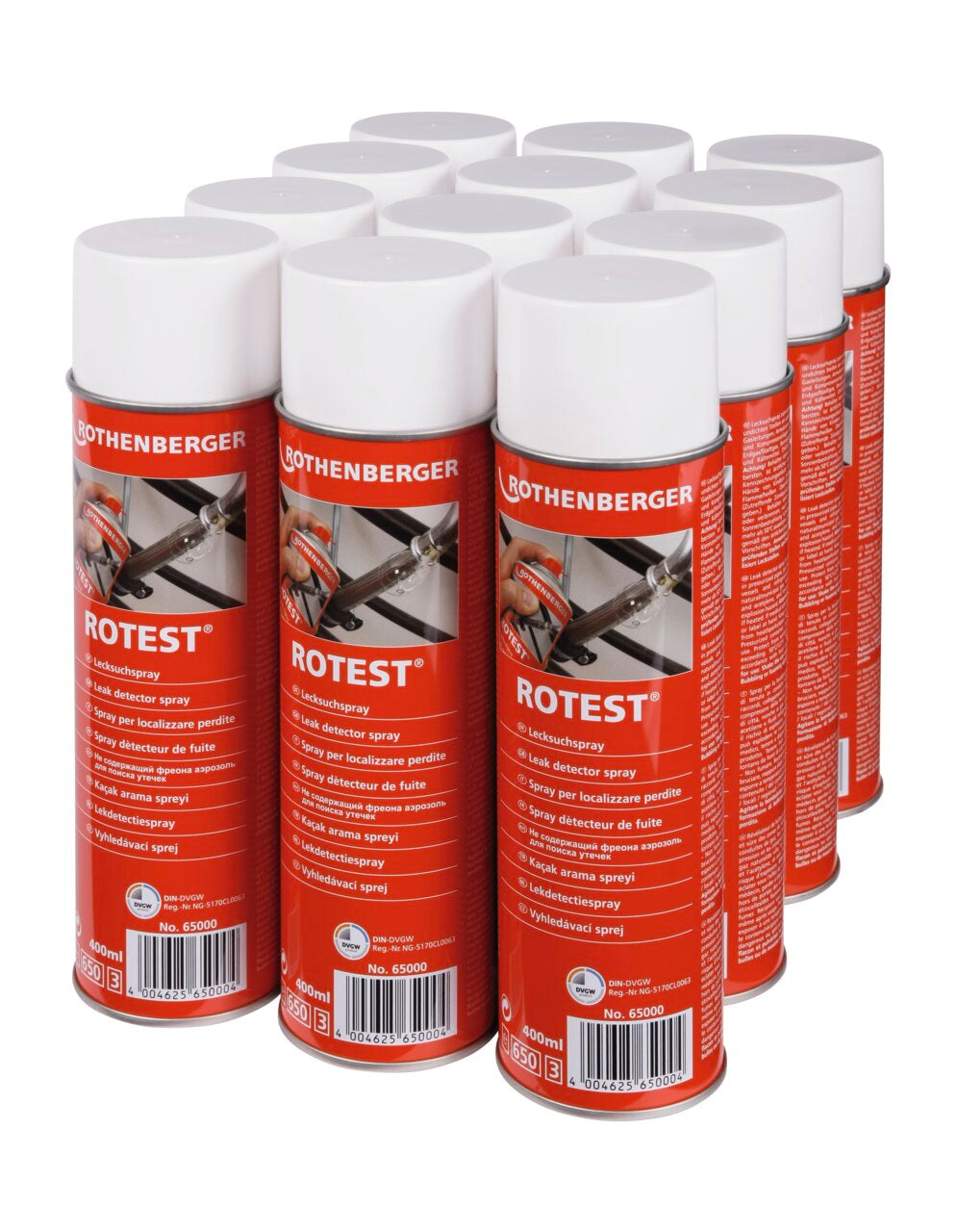 Rothenberger ROEST Cercafughe Spray, 400ml, confezione da 12 bombolette - 1000000442
