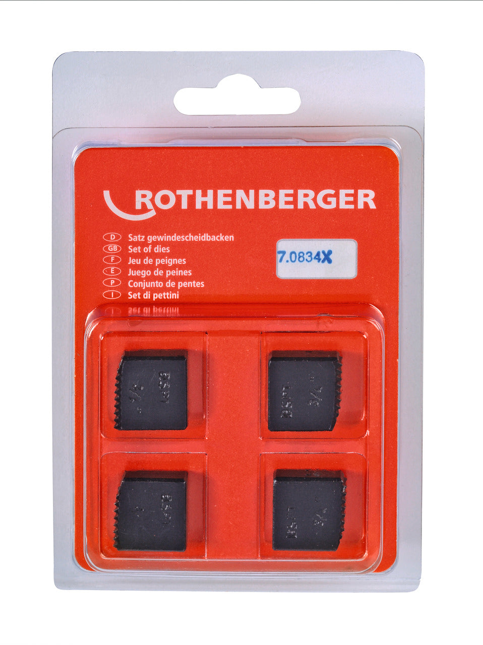 Rothenberger Testine per filettare, BSPT R 3/4' - 070834X