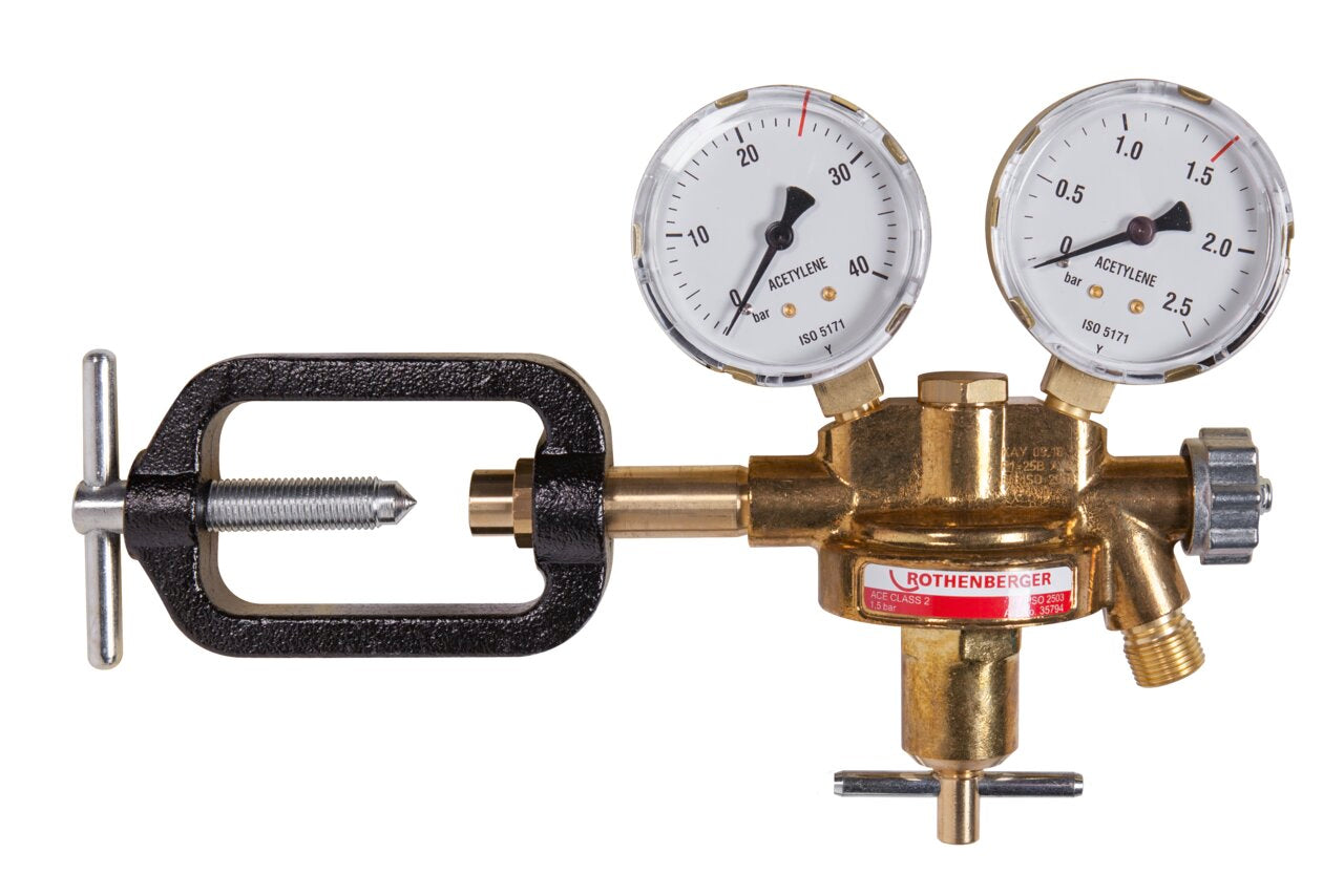 Rothenberger Riduttore di pressione per acetilene, DIN 477-1, G3/8'LH - 35794