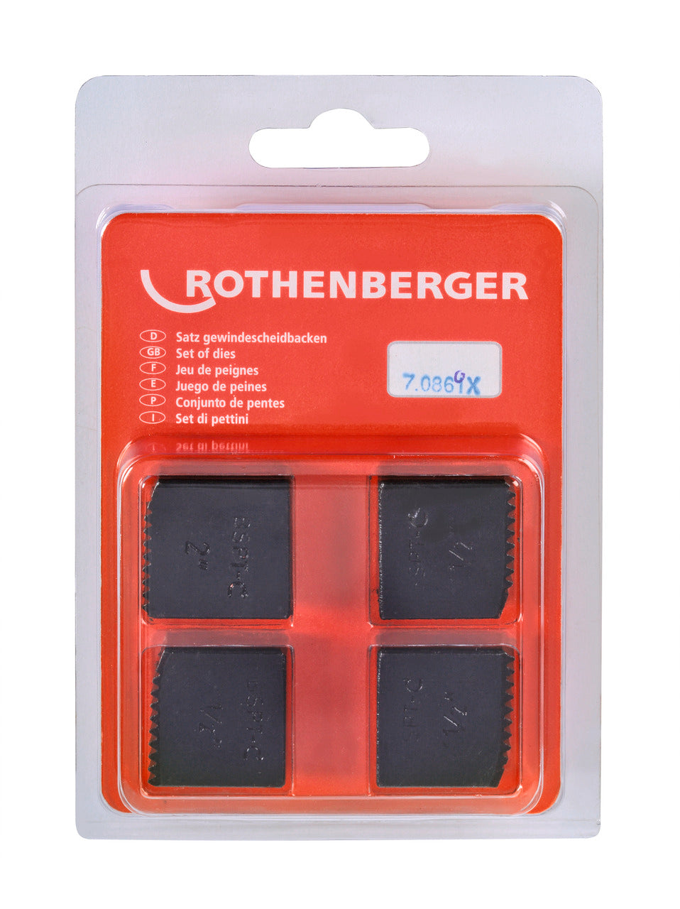 Rothenberger Testine per filettare, BSPT R 1.1/2' - 070869X