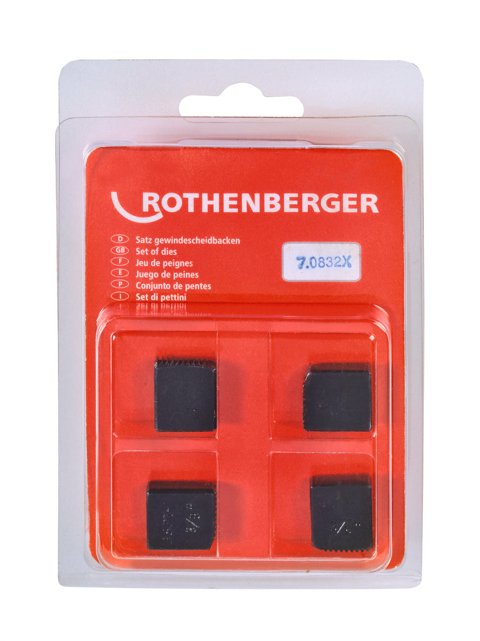 Rothenberger Testine per filettare, BSPT R 3/8' - 070832X