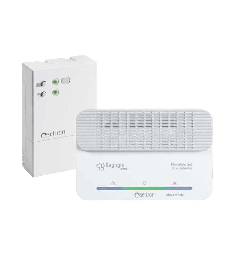 Seitron Kit SEGUGIO EVO R CH4 rilevatore radio Metano con ricevitore KGMU01