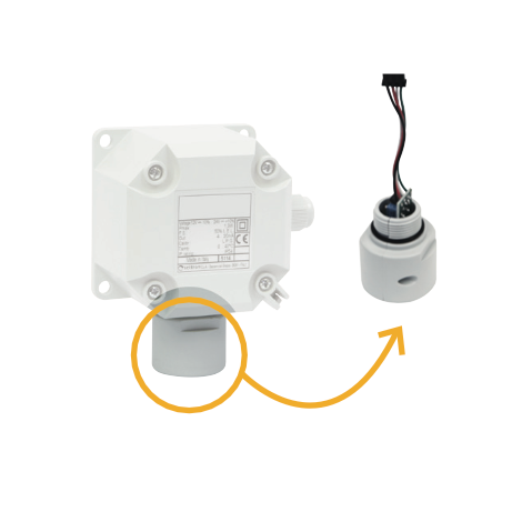 Seitron Sensore di ricambio di Monossido di Carbonio (CO), campo di misura: 0..500 ppm per trasmettitore in plastica SY - ACMC08