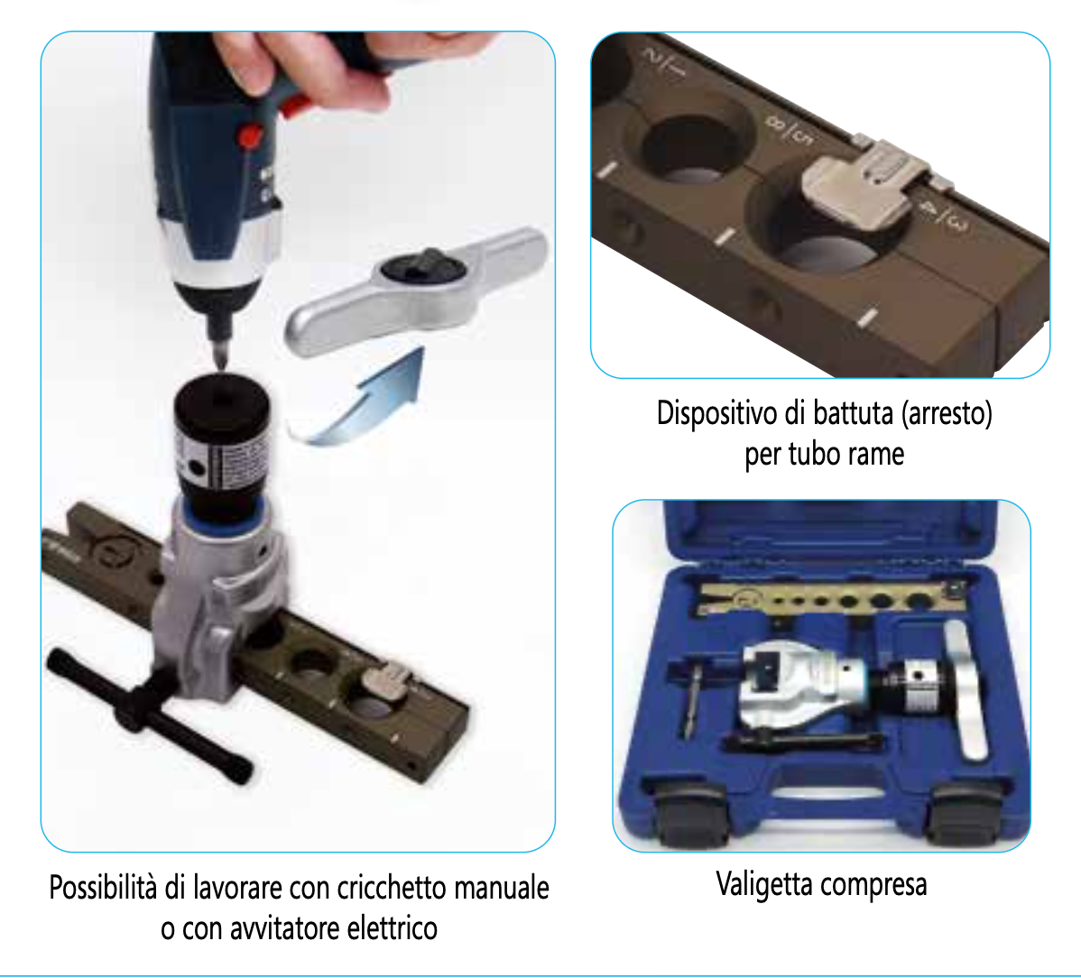 Wigam Flangiatubi con cricchetto 08001028
