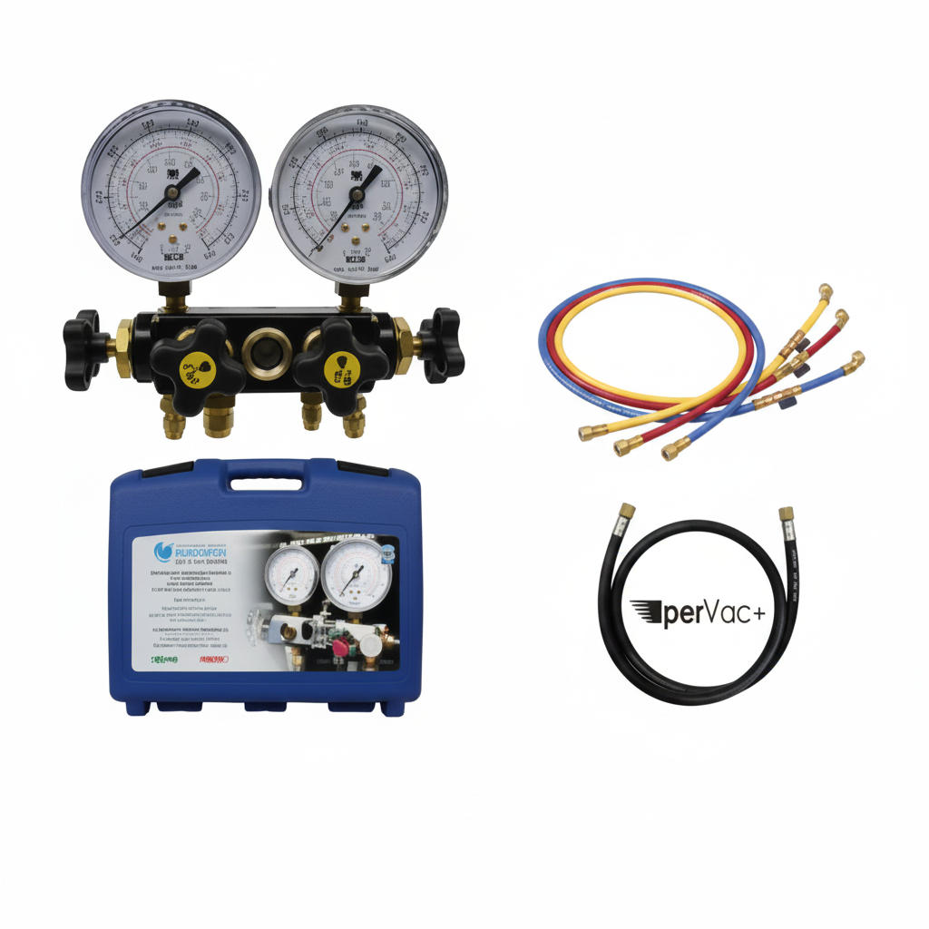 Wigam kit gruppo manometrico a 4 vie in valigetta 04101114