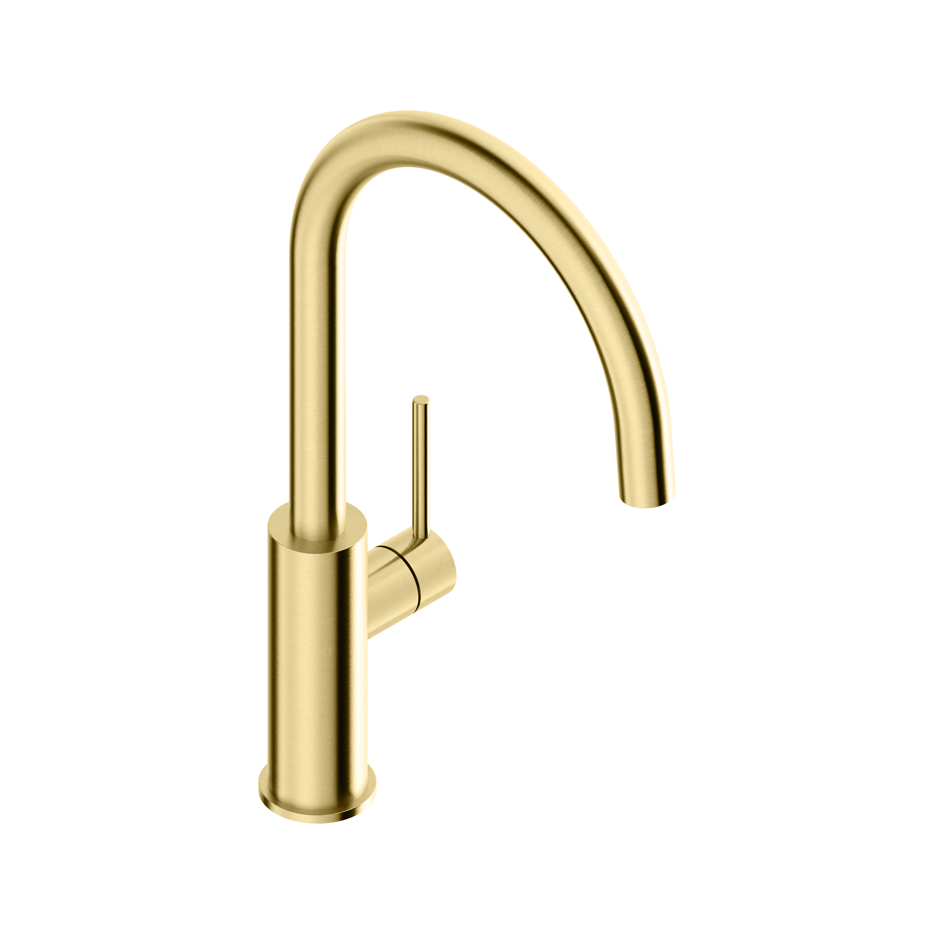 Tubico Kitchen Flows Miscelatore cucina in acciaio inox 316L oro Made in Italy T13106G