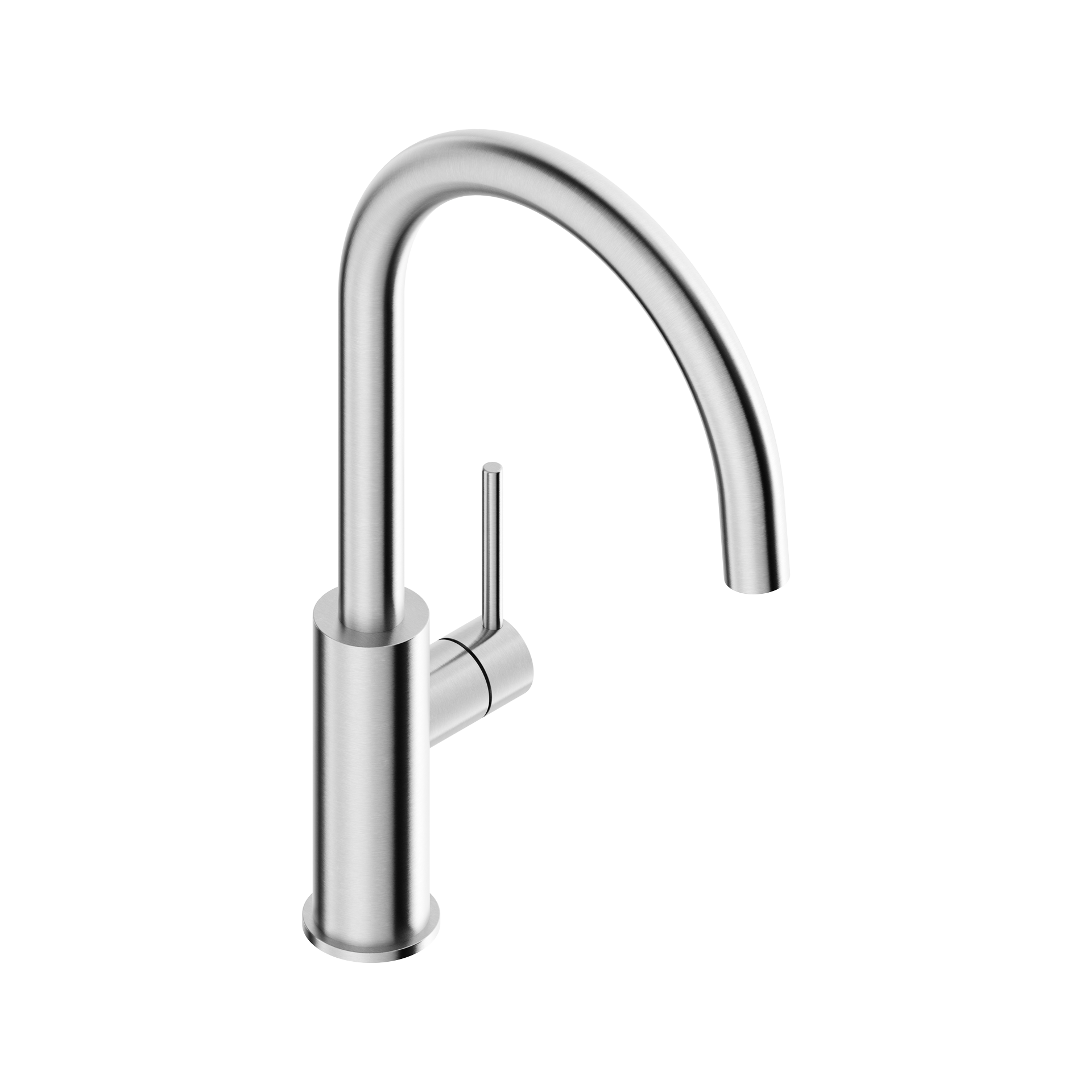 Tubico Kitchen Flows Miscelatore cucina in acciaio inox 316L satinato Made in Italy T13106S