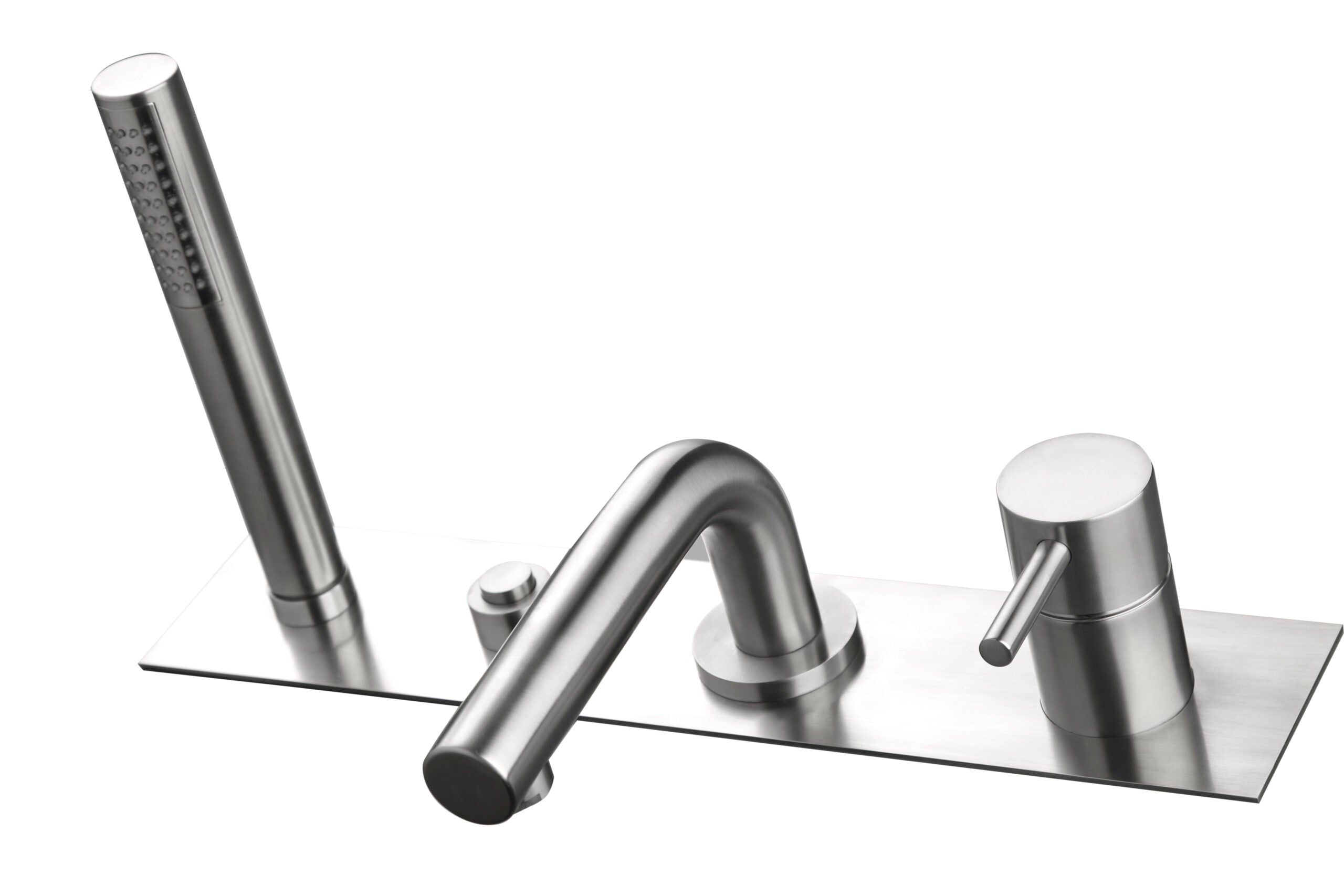 Tubico - Miscelatore bordo vasca in acciaio inox 316L con bocca 150 mm - Gold PVD - T34001G