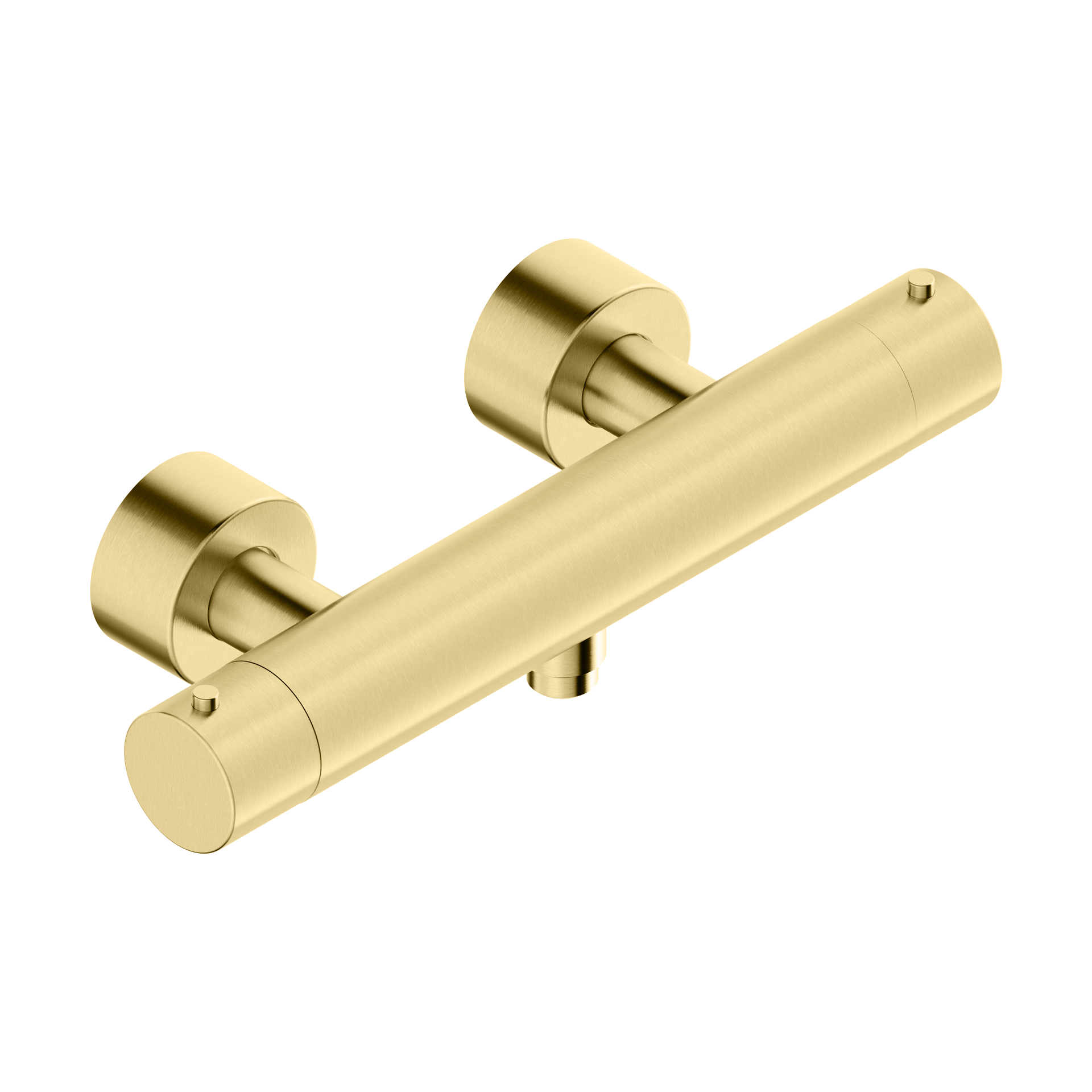 Tubico - Miscelatore termostatico esterno doccia da diametro 45 in acciaio inox 316L - Gold PVD - T34013G