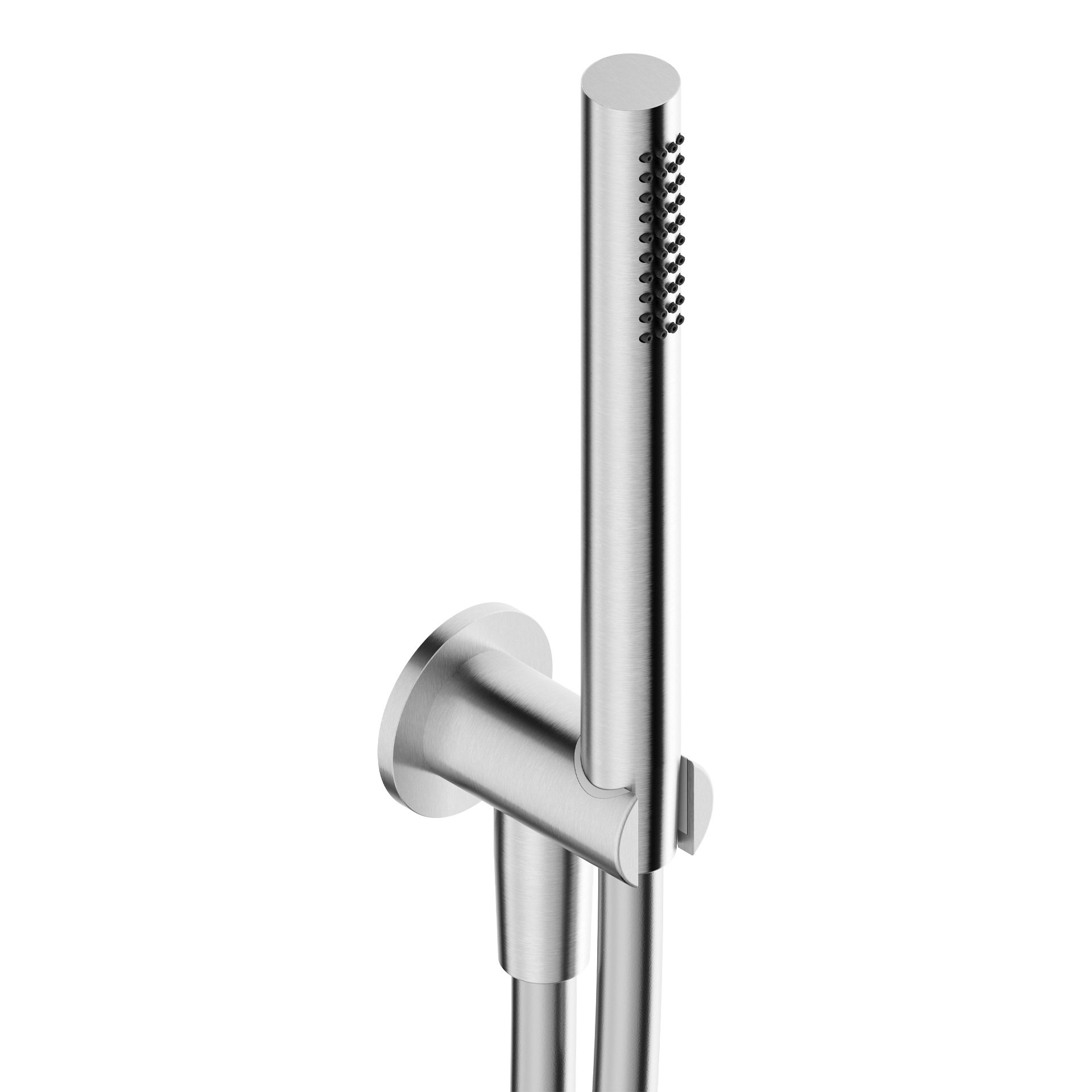 Tubico Tevere set doccia con presa acqua in acciaio inox 316L satinato Made in Italy T34054S