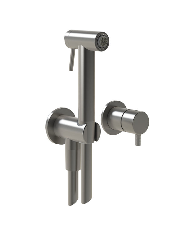 Tubico Set WC in acciaio inox 316L con miscelatore - Brushed - T34066S