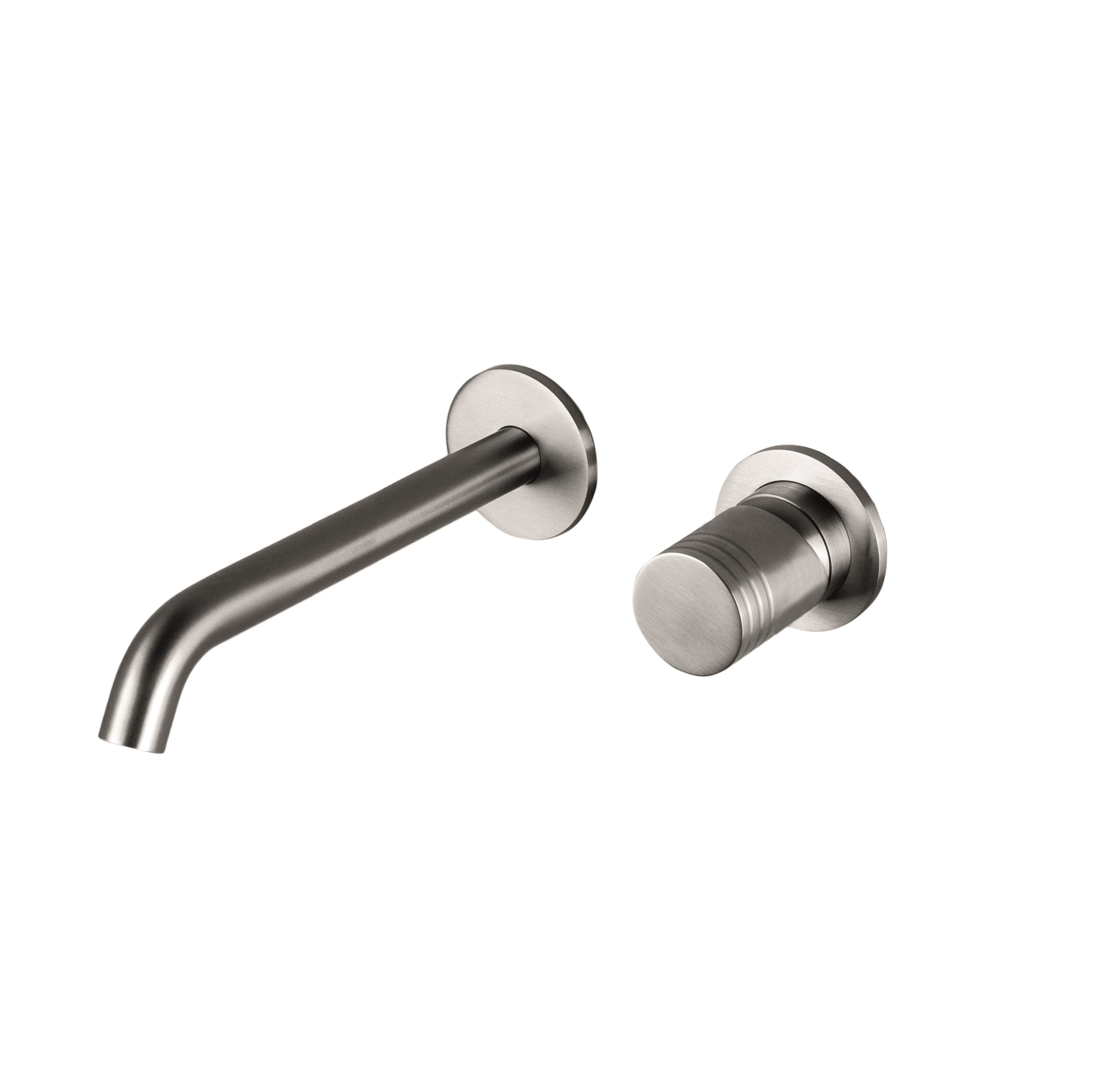 Tubico Miscelatore per lavabo ad incasso con bocca da 21 cm in acciaio inox 316L - Copper PVD - T34197C
