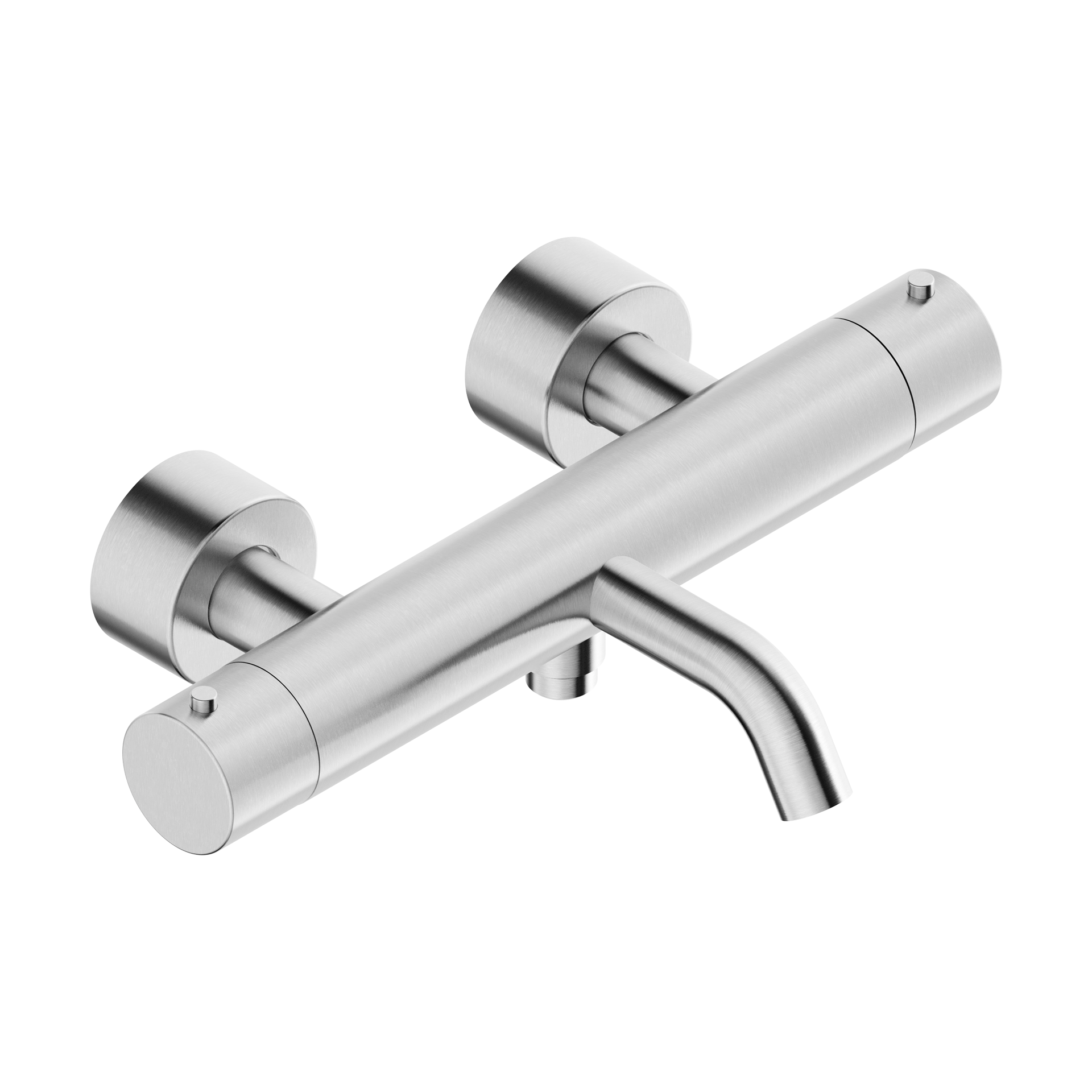 Tubico - Miscelatore termostatico esterno vasca in acciaio inox 316L - Brushed - T54018S